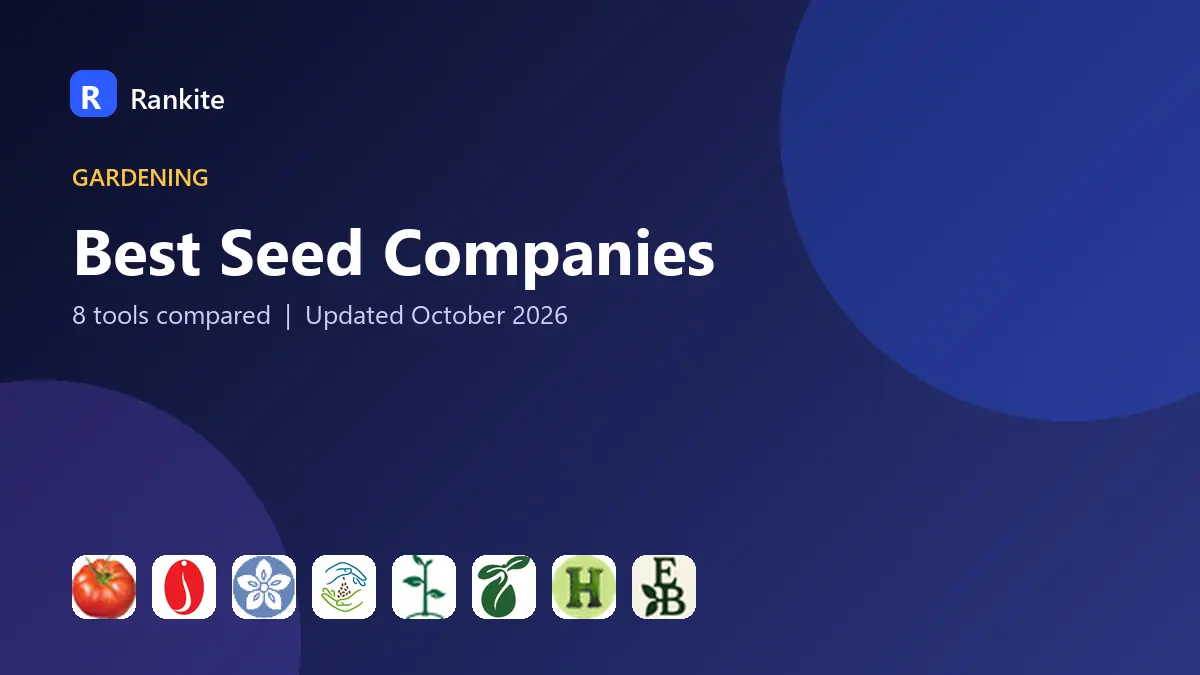 Best Seed Companies in 2026: 8 Tools Compared