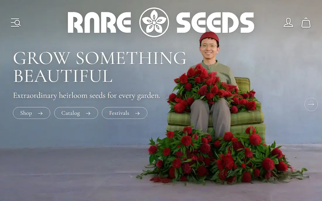 Baker Creek Heirloom Seeds homepage