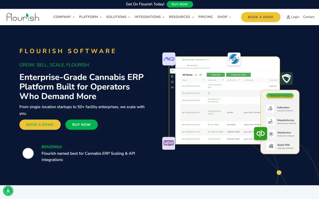 Flourish Software homepage