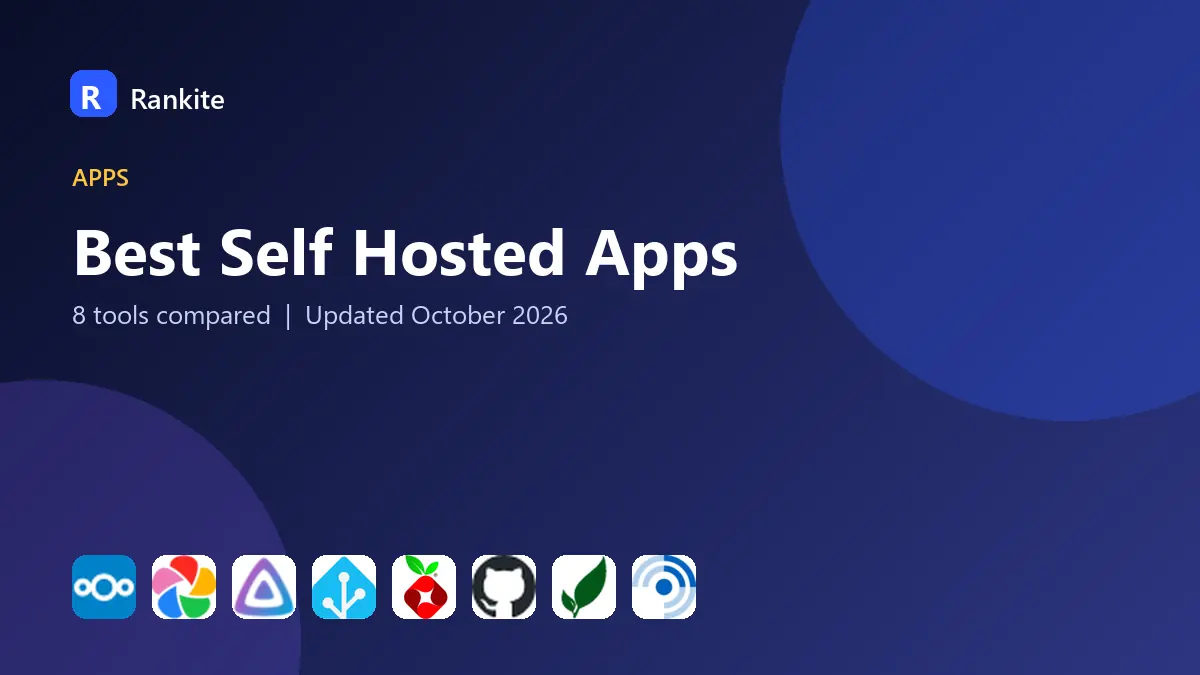 Best Self Hosted Apps in 2026: 8 Tools Compared