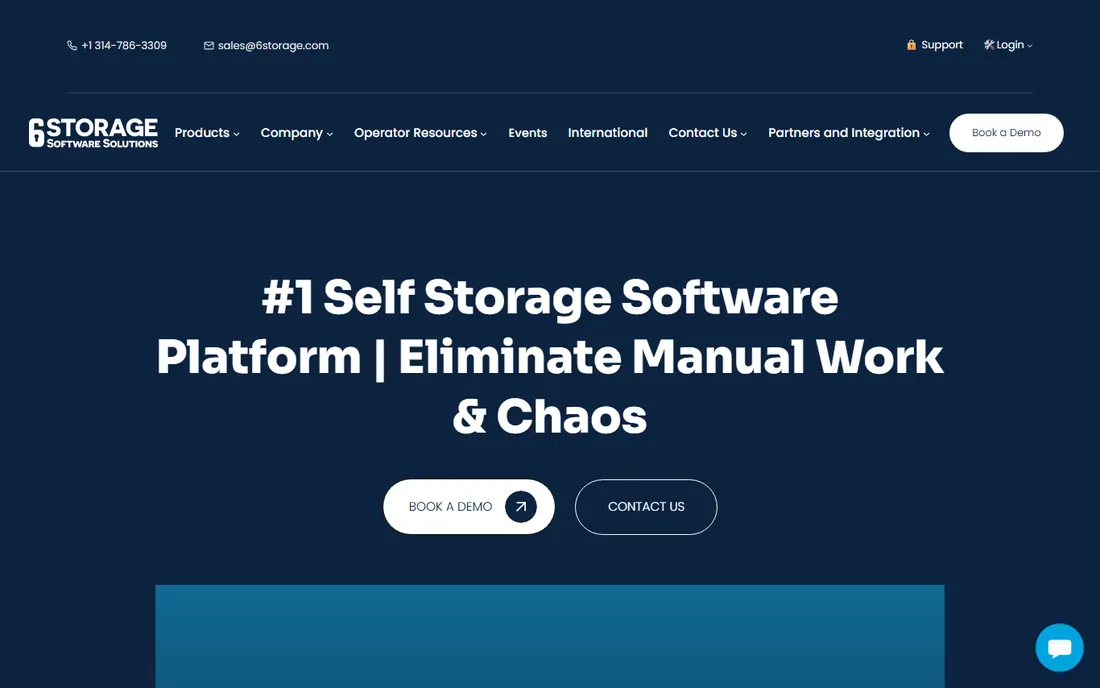 6Storage homepage
