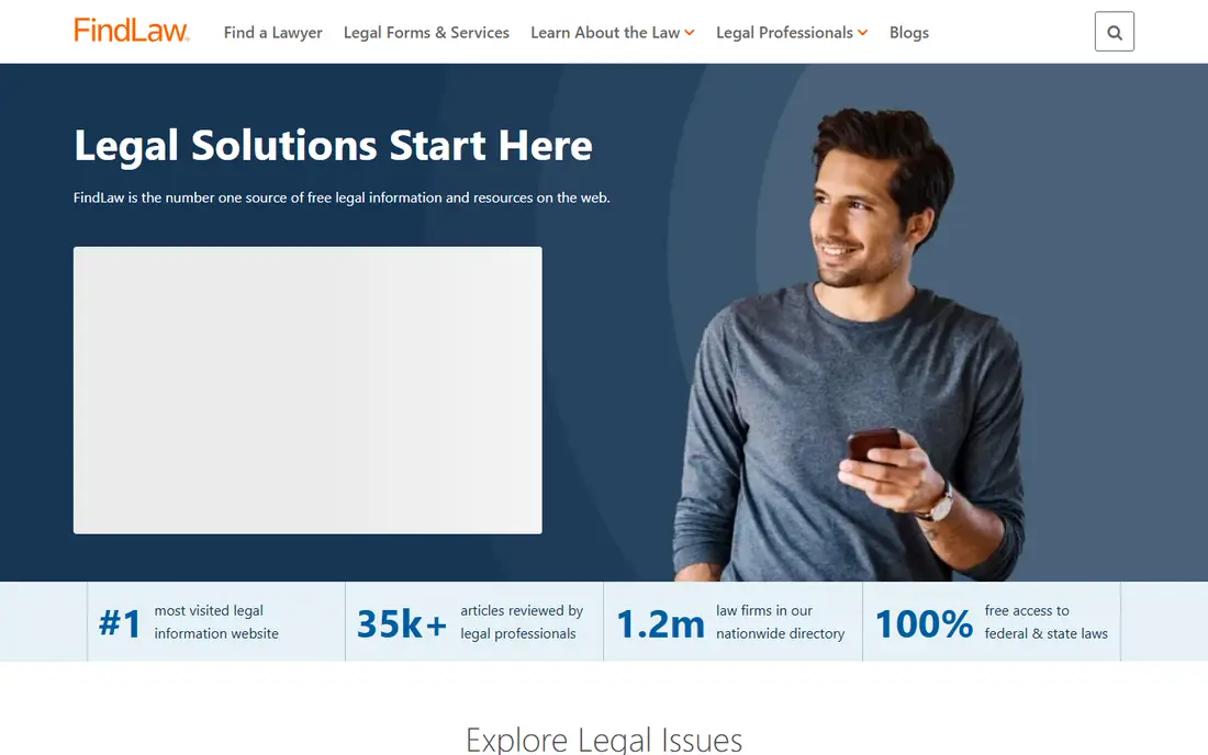 FindLaw homepage