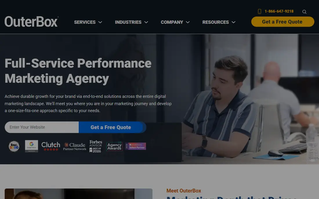 OuterBox homepage