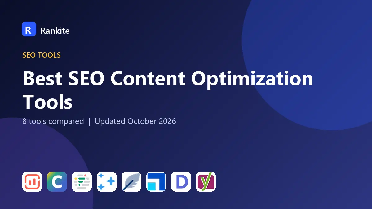 Best SEO Content Optimization Tools in 2026: 8 Tools Compared