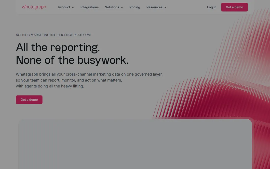 Whatagraph homepage