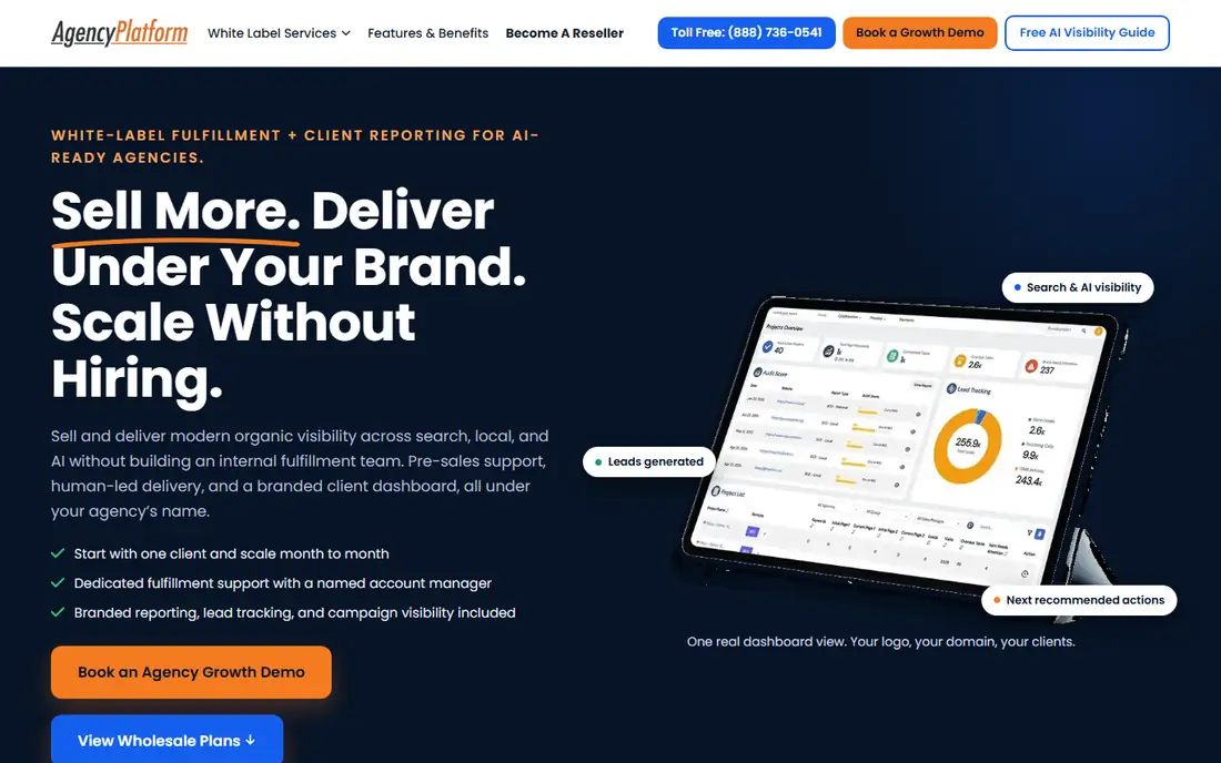 AgencyPlatform homepage