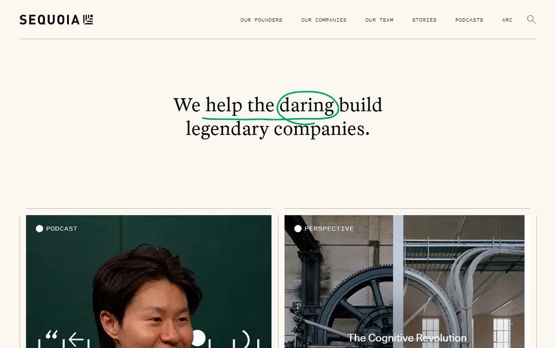 Sequoia Capital homepage