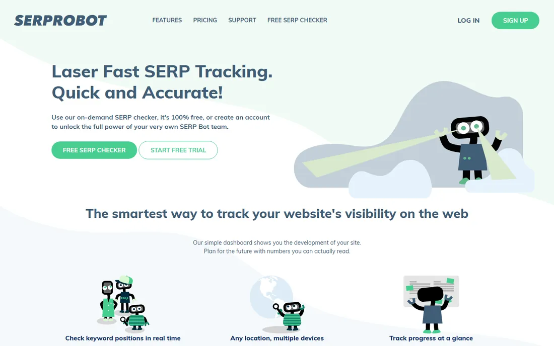 SERPRobot homepage