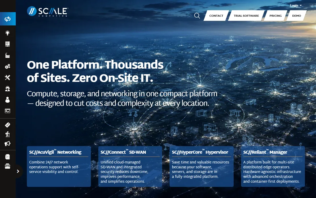 Scale Computing Platform homepage