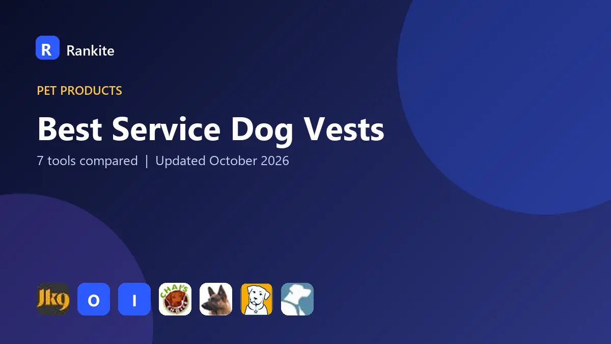 Best Service Dog Vests in 2026: 7 Tools Compared