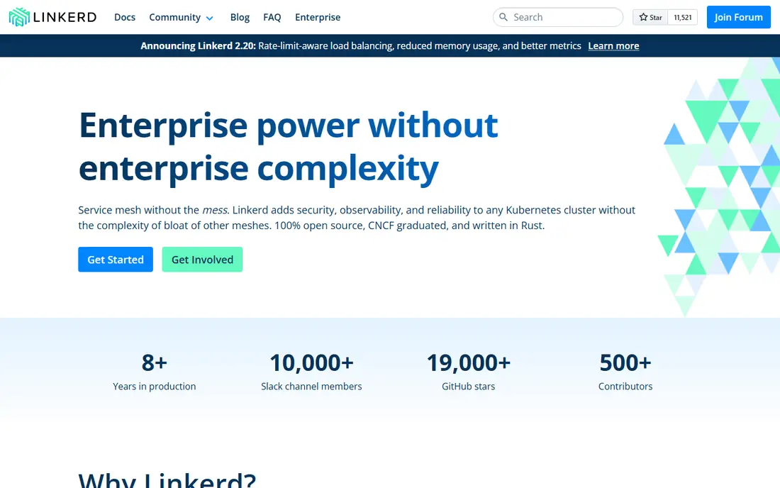 Linkerd homepage