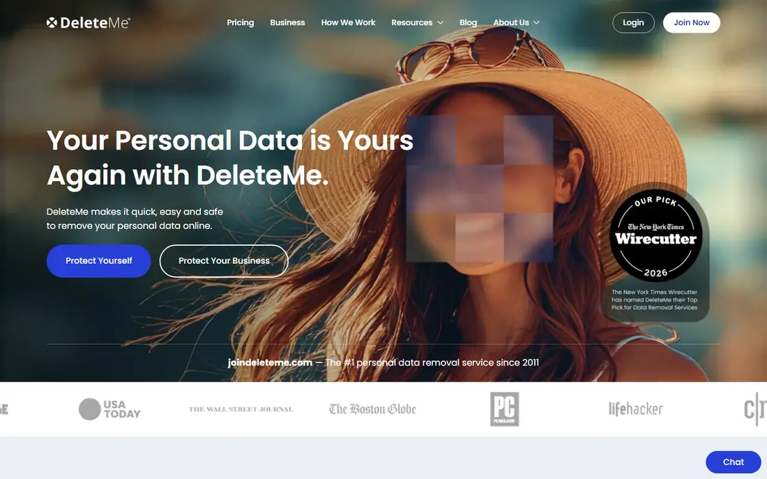 DeleteMe homepage