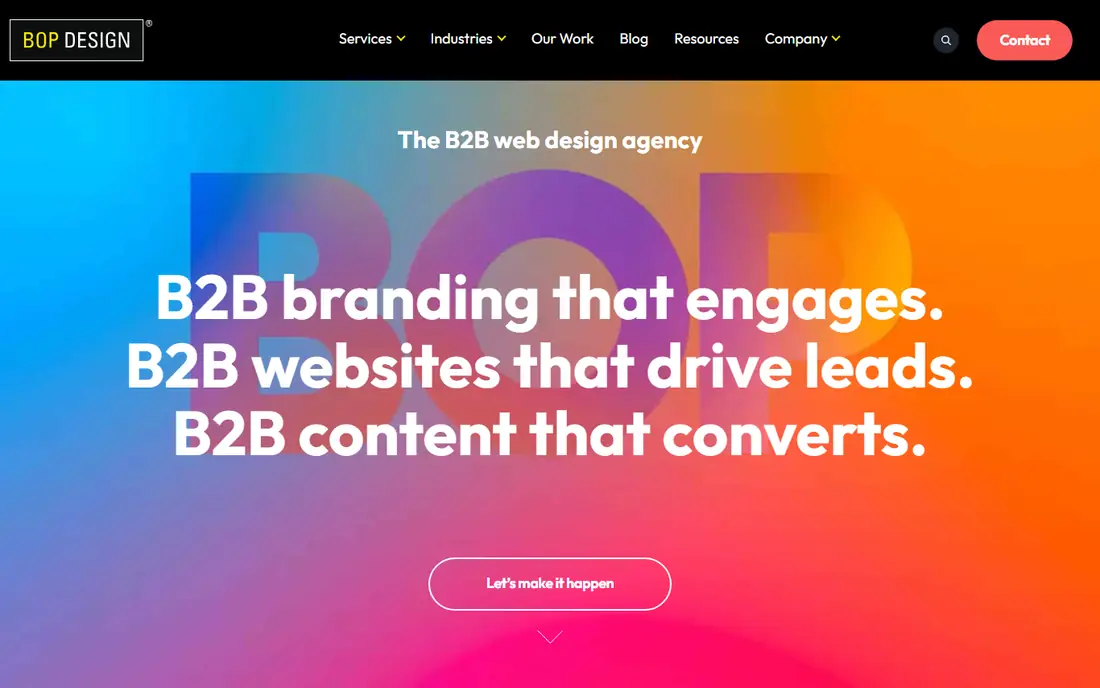 Bop Design homepage