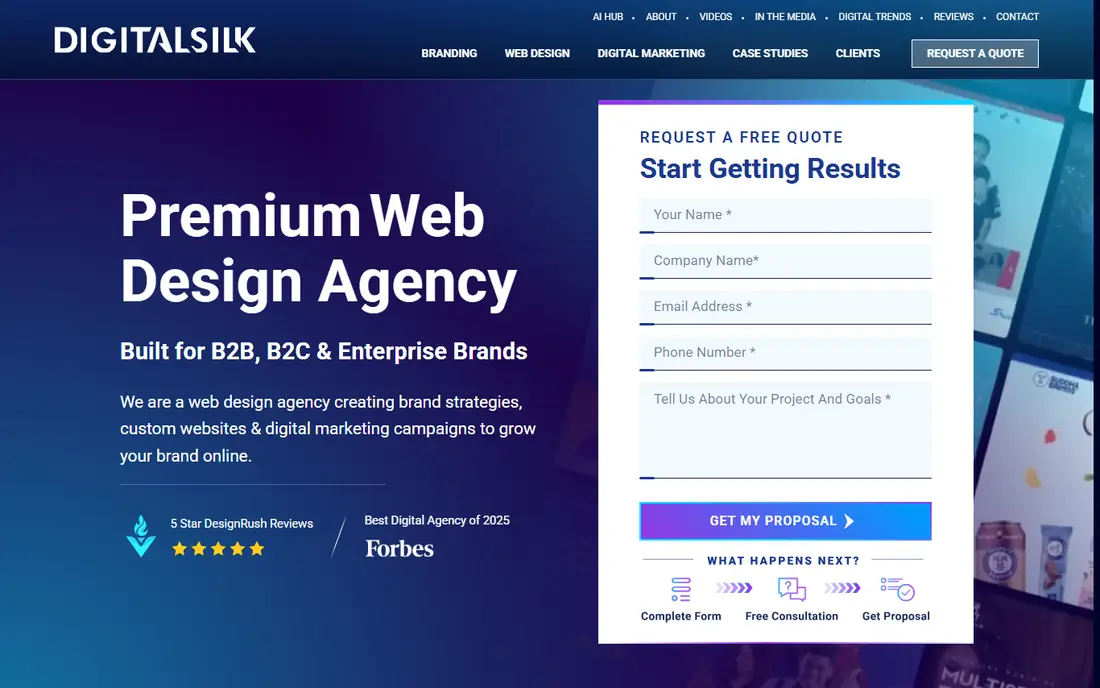 Digital Silk homepage