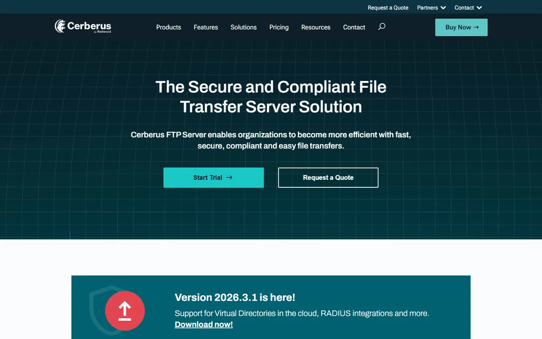 Cerberus FTP homepage