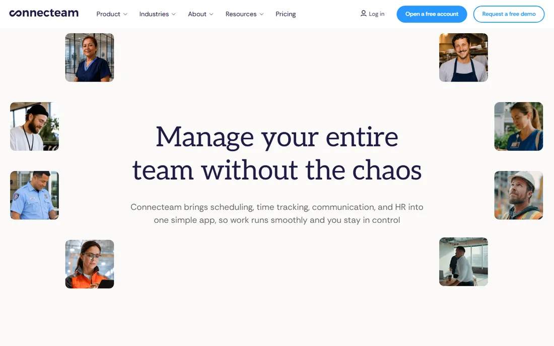 Connecteam homepage