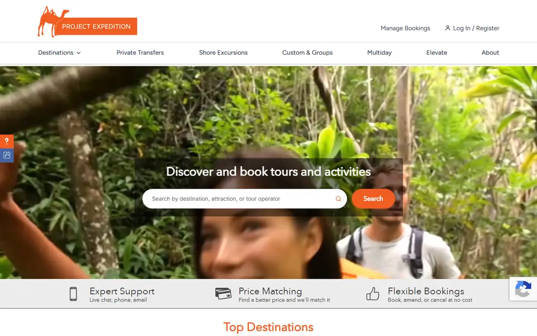 Project Expedition homepage
