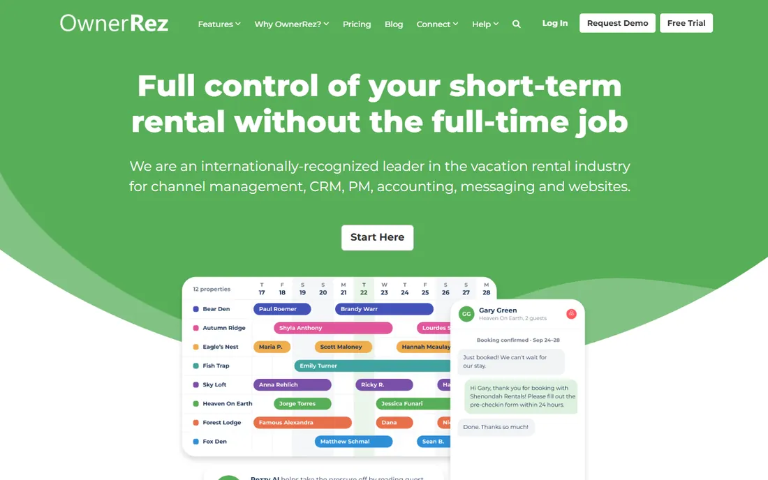 OwnerRez homepage