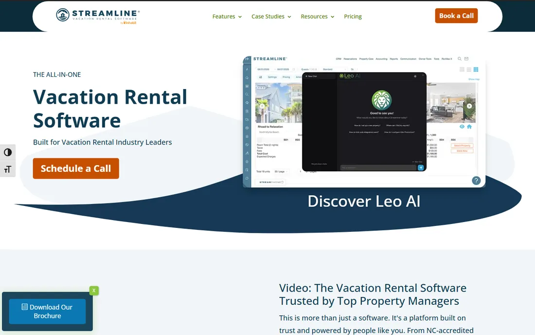 Streamline homepage
