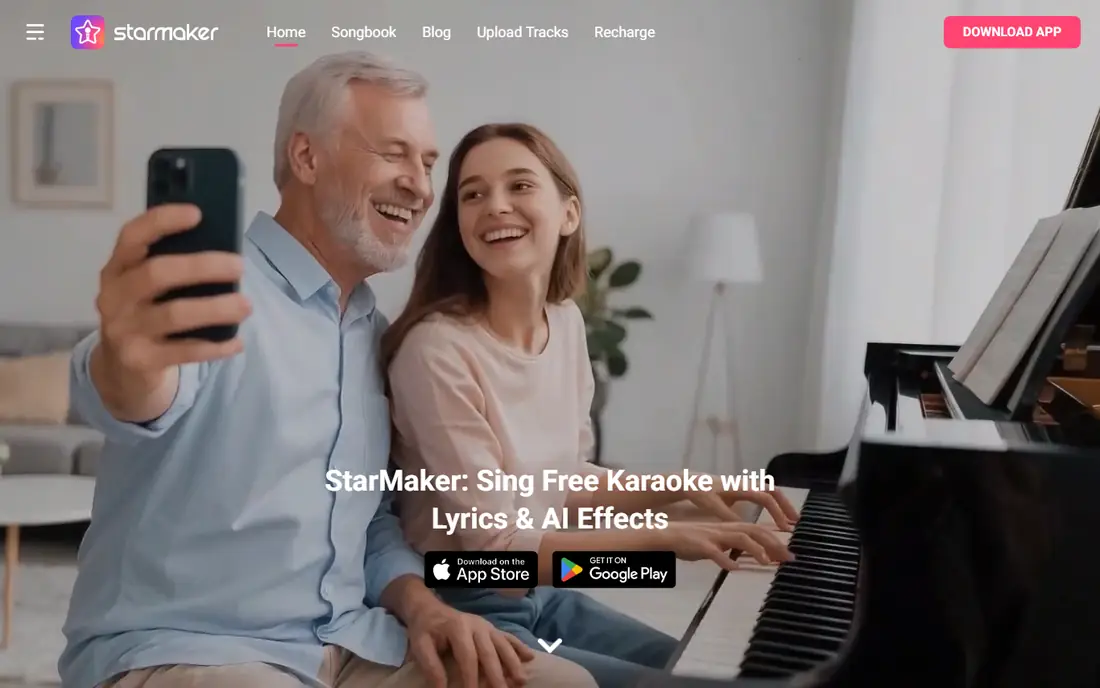 StarMaker homepage