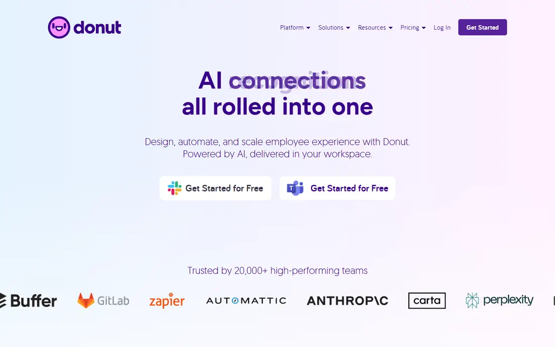 Donut homepage