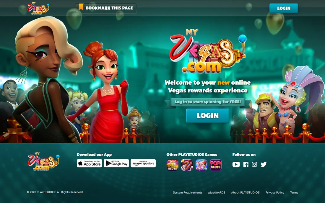 myVEGAS Slots homepage