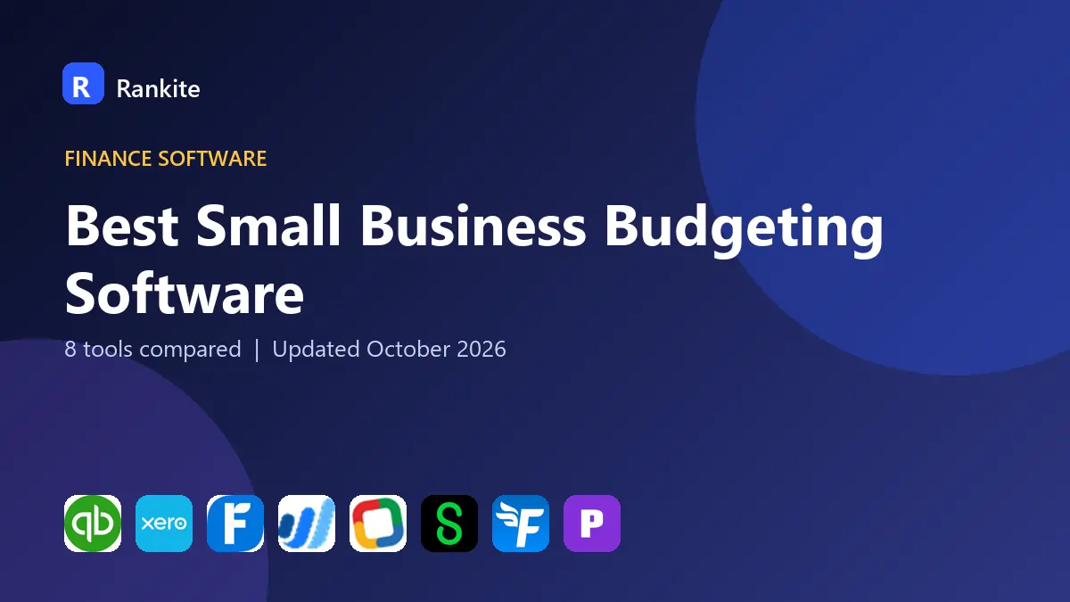 Best Small Business Budgeting Software in 2026: 8 Tools Compared