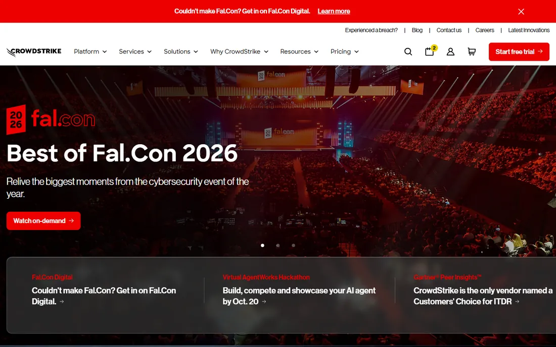 CrowdStrike Falcon Go homepage