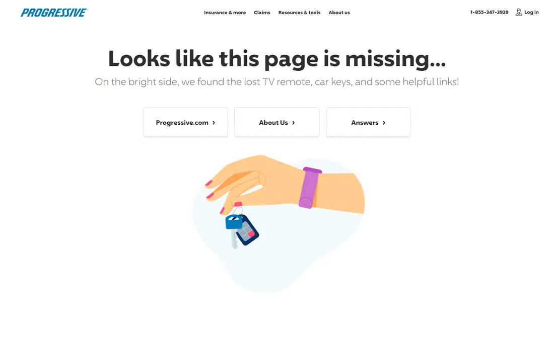 Progressive Commercial homepage