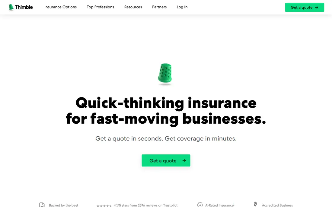 Thimble homepage