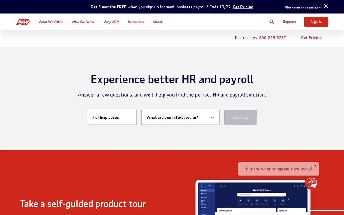 ADP RUN homepage