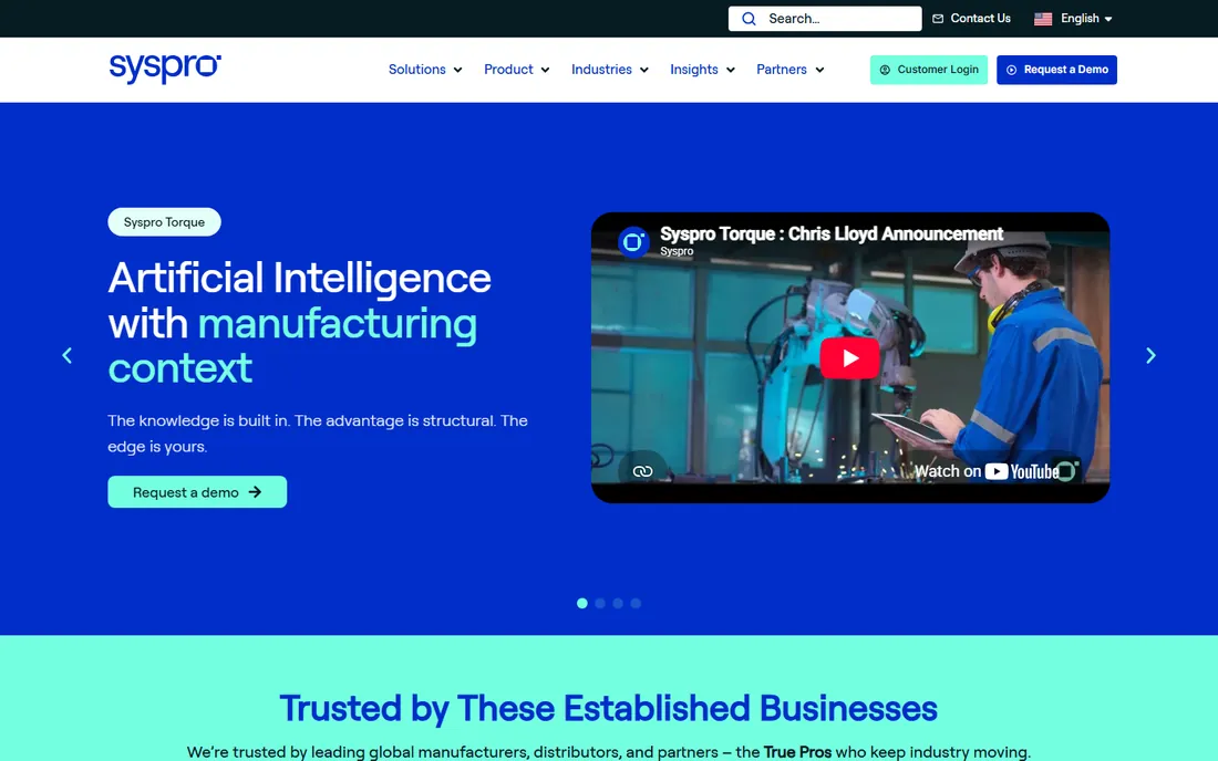 SYSPRO homepage