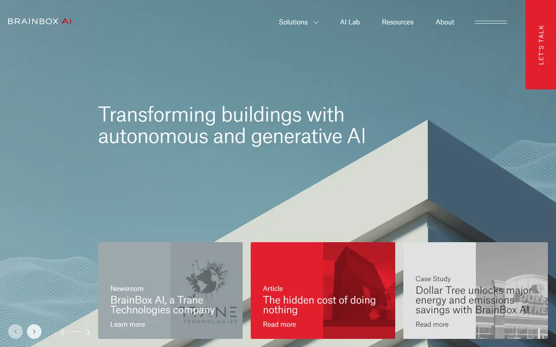 BrainBox AI homepage