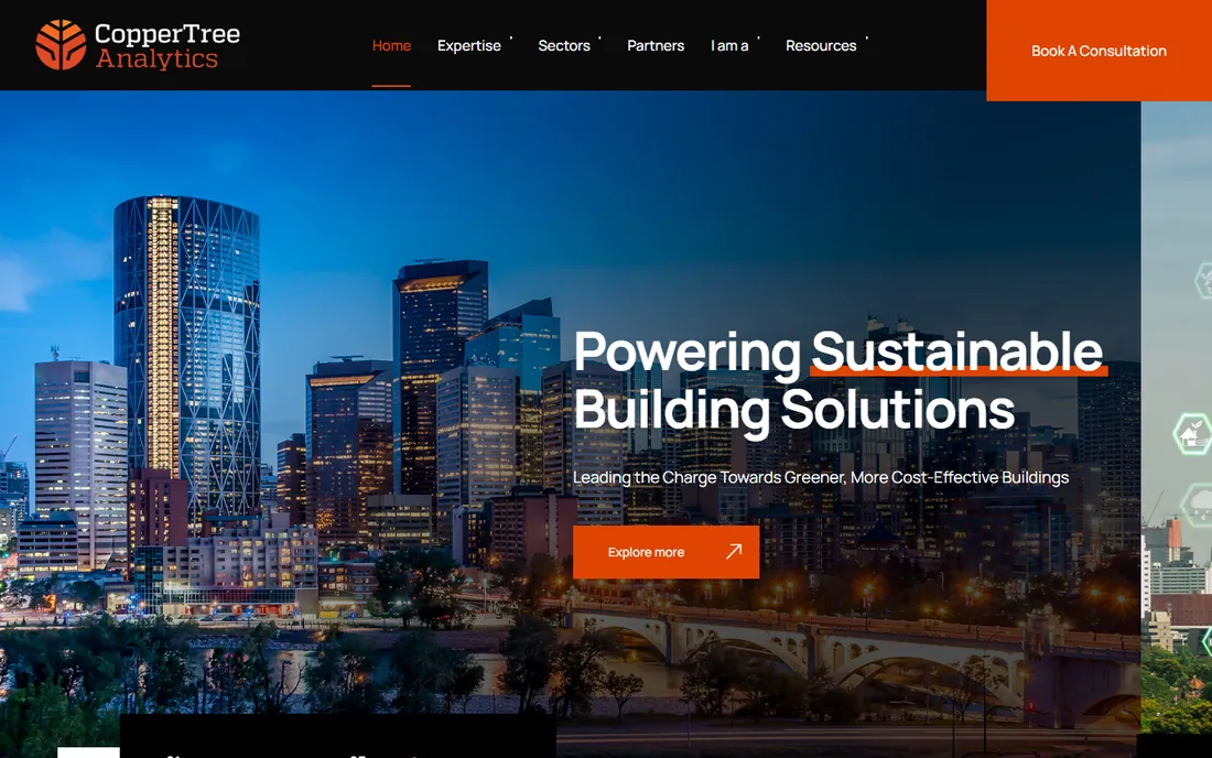 CopperTree Analytics homepage