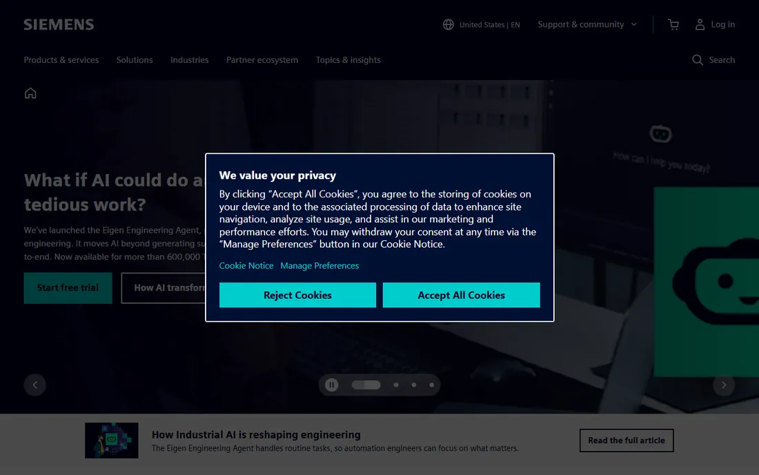 Siemens Building X homepage