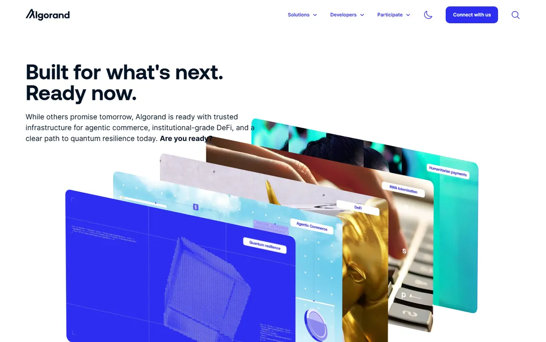 Algorand homepage