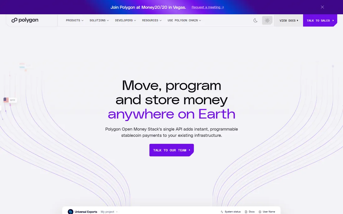 Polygon homepage
