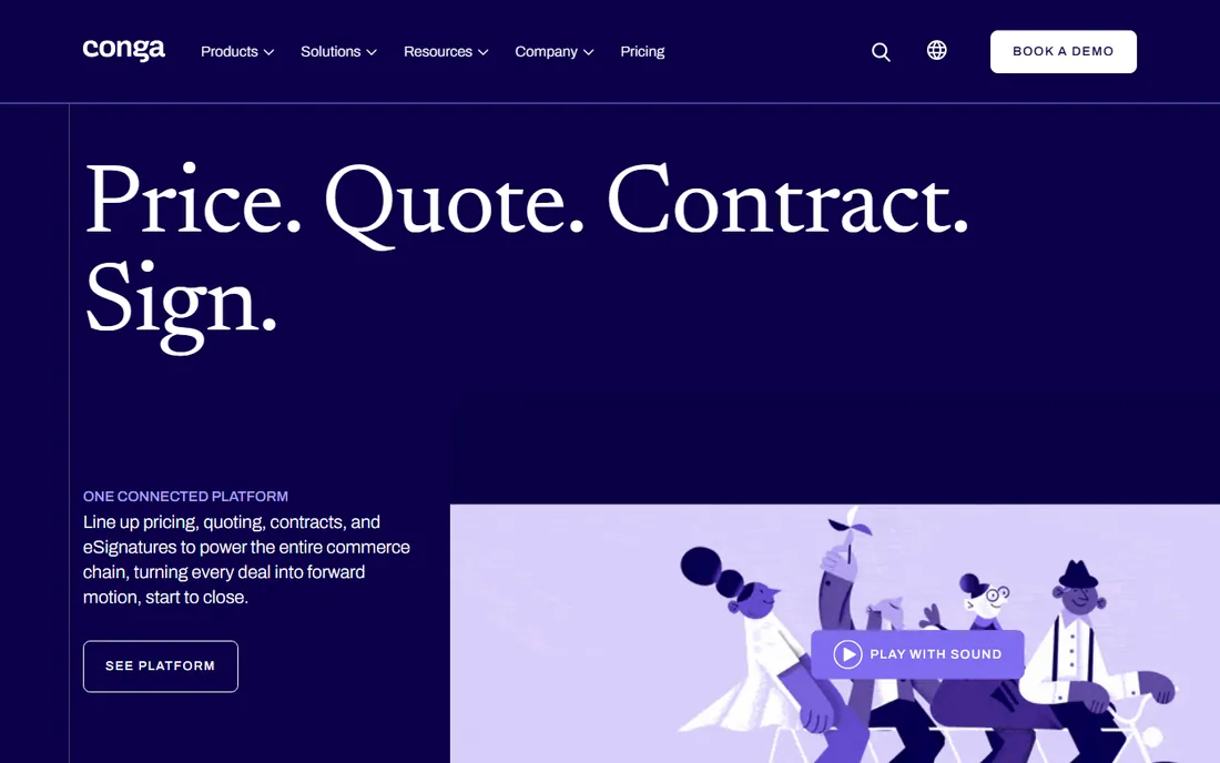 Conga homepage