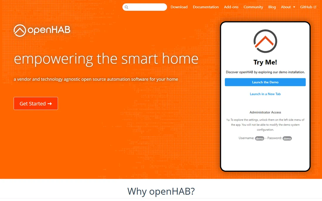 openHAB homepage