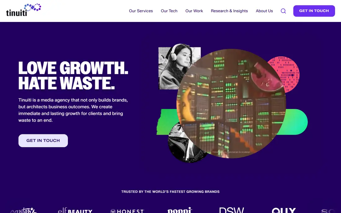 Tinuiti homepage
