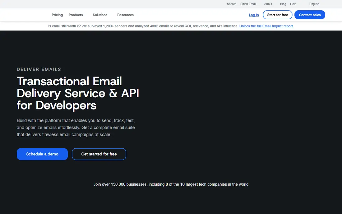 Mailgun homepage