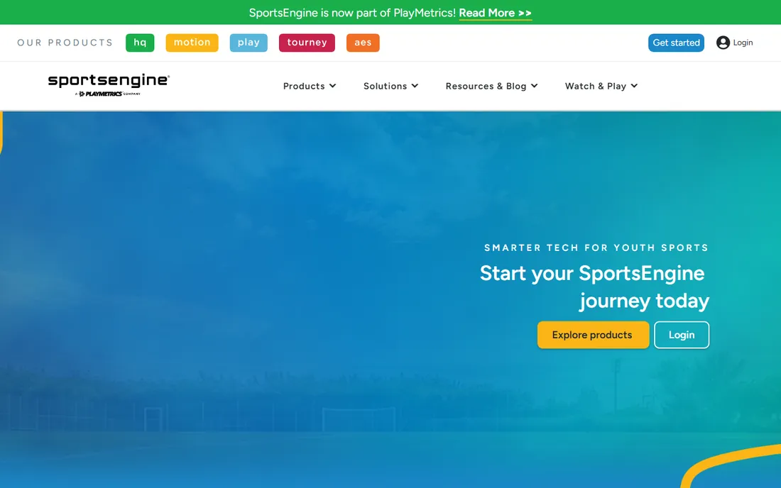 SportsEngine homepage