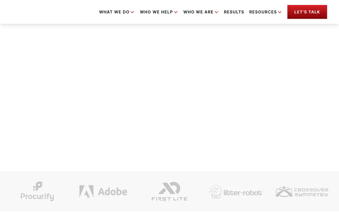 Disruptive Advertising homepage