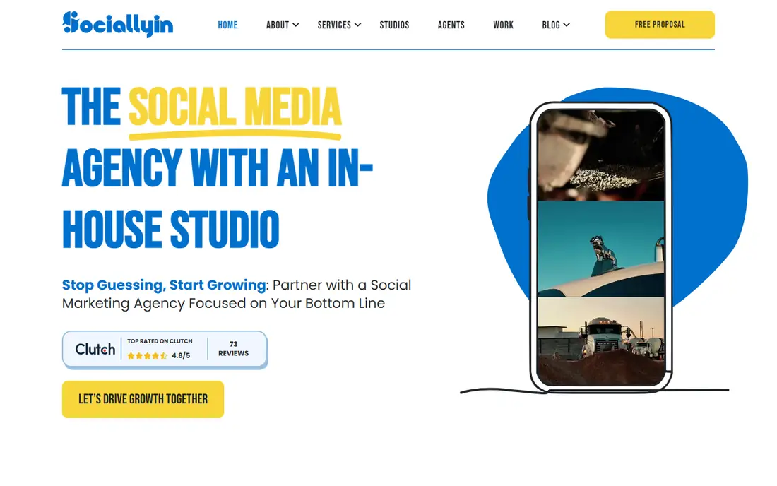 Sociallyin homepage
