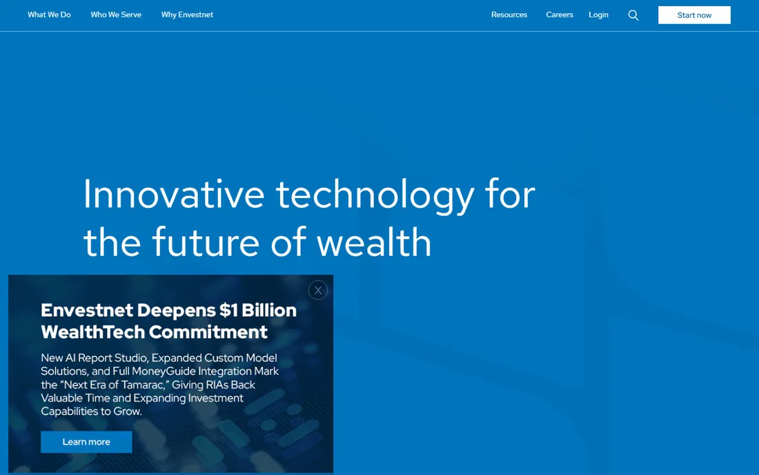 Envestnet MoneyGuide homepage