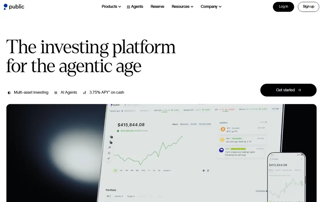Public homepage