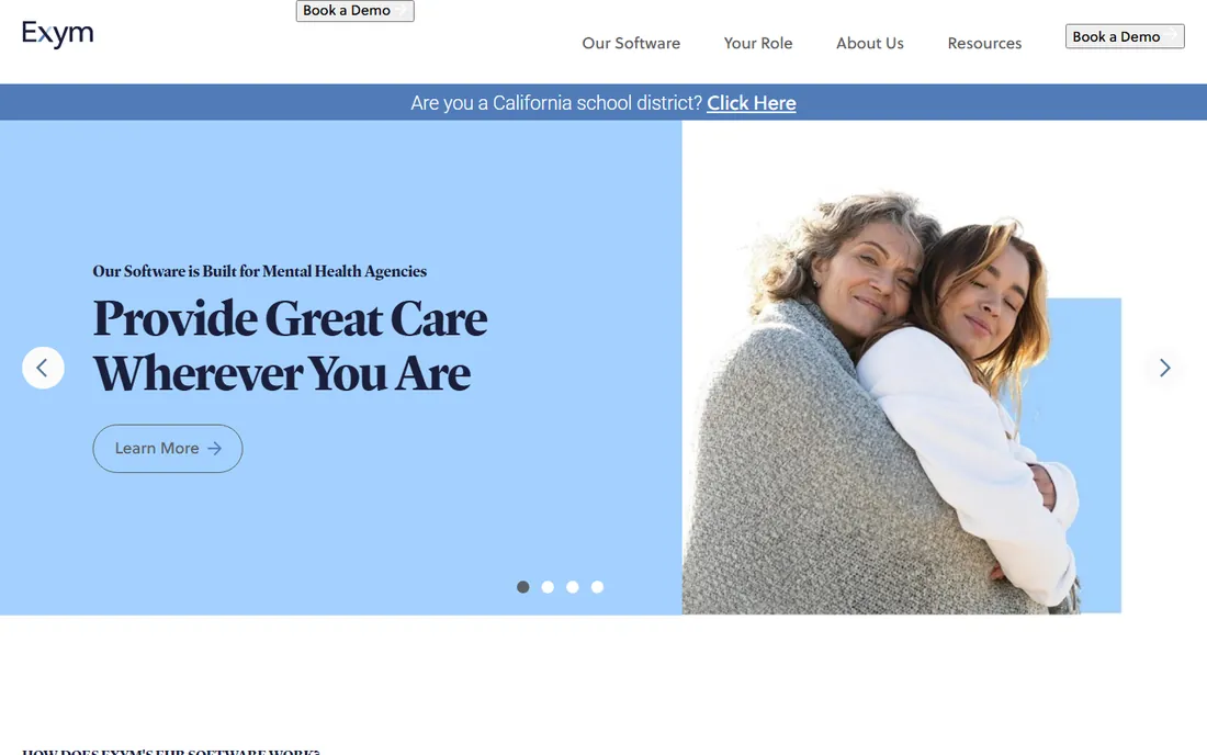 Exym homepage