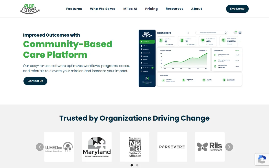 PlanStreet homepage