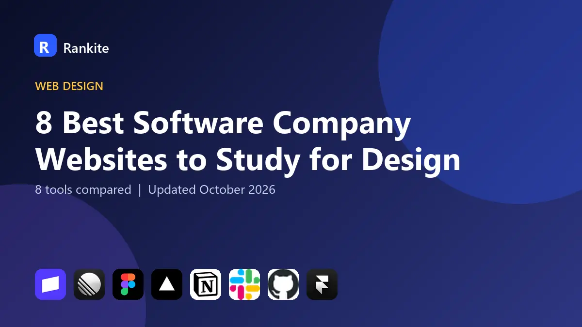 8 Best Software Company Websites to Study for Design in 2026