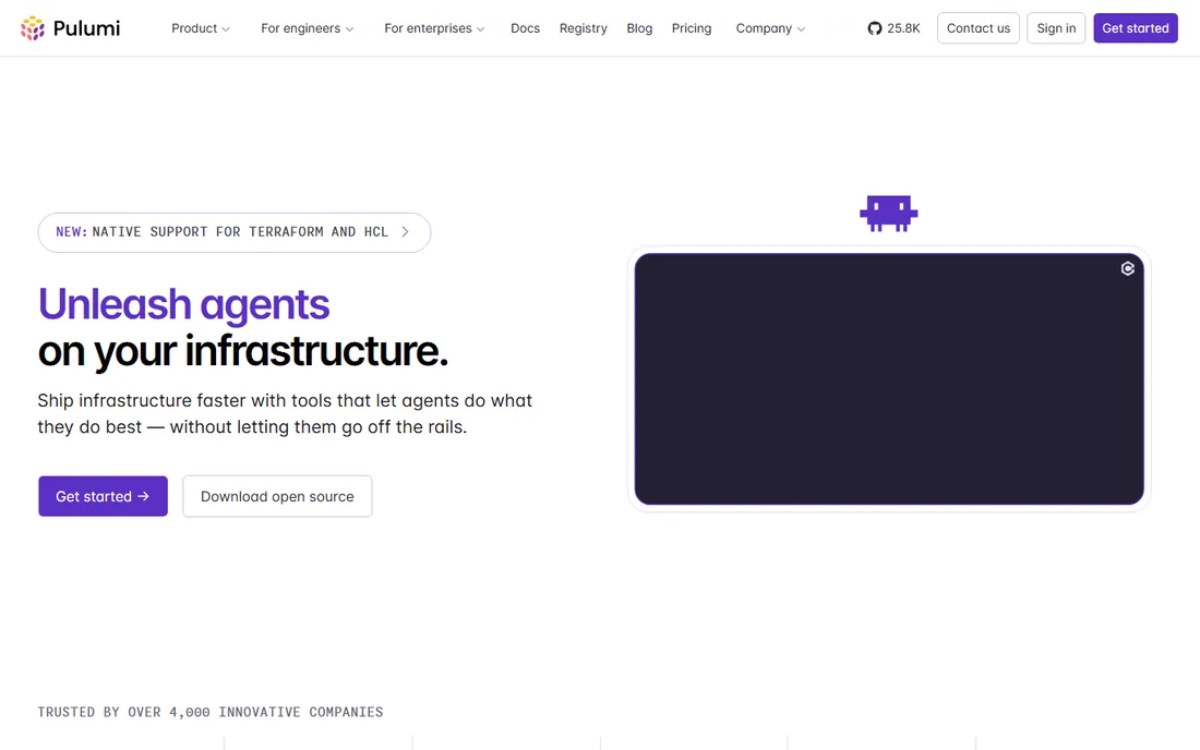 Pulumi homepage